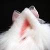 White cat ears pink beast ear tire lovely cosplay Lolita hand yellow ear clip kc hair band
