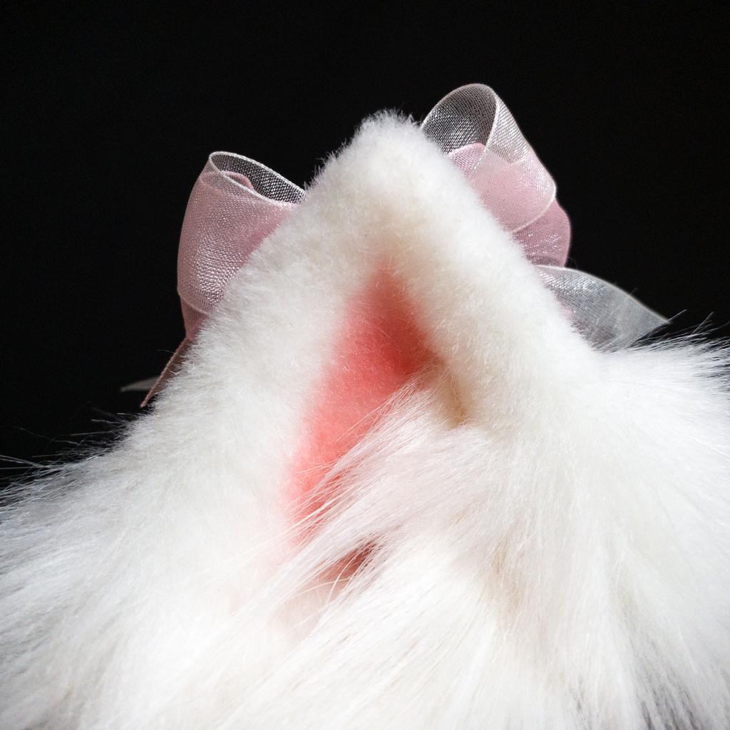 White cat ears pink beast ear tire lovely cosplay Lolita hand yellow ear clip kc hair band