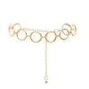 Metal Chain 4.5CM Looped Ring Jeans Belt Ladies Belt Hip High Belt Metal Chain
