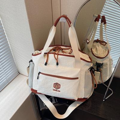Bolsa de lona para el hombro, bolsa ligera portátil para deportes de corta distancia, almacenamiento para viajes de negocios de hombres, bolsa de natación, bolsa de yoga fitness, mujeres
