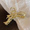 1/2Pcs Geometric Metal Bow Hair Claws for Women Gold Silver Black Bowknot Hair Clip Thick Thin Head Hair Accessories Crab Clamp