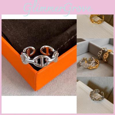 Fashionable Adjustable Copper Ring Featuring Luxurious Rhinestone Accents For Women