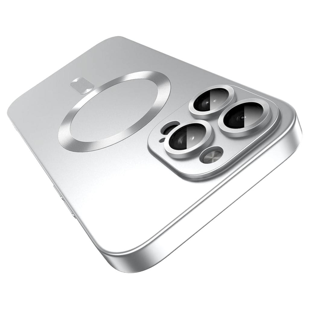 For iPhone 15 Pro Max Case Compatible with MagSafe Ultra Thin TPU Phone Cover with Lens Protection