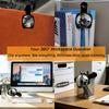1pc Privacy Anti Peeping Convex Mirror - Adjustable 360 ° Blind Spot Free Office Desk Mirror, Suitable for Computer Monitors