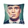 P-Peaky Blinders Tommy Shelby Pillowcase Printing Polyester Cushion Cover Gift Throw Pillow Case Cover Home Square 45*45Cm