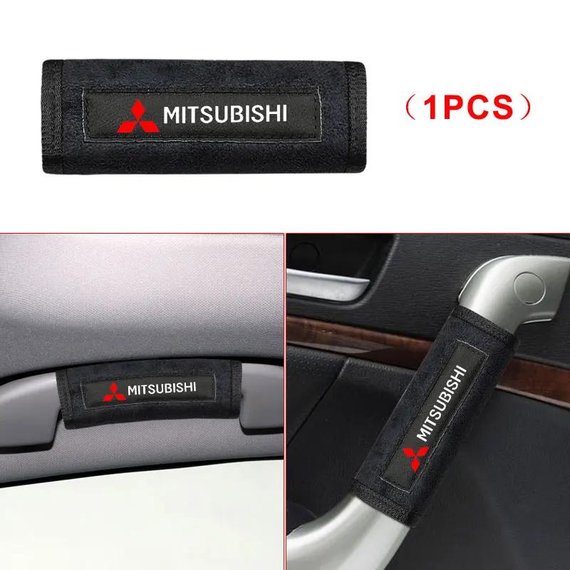 1/2 stuks Auto Deurhendel Handrem Stuurwiel Veiligheidstrek Handschoenen Voor Mitsubishi Asx Outlander Xl 3 Lancer Pajero 4 L200 EVO