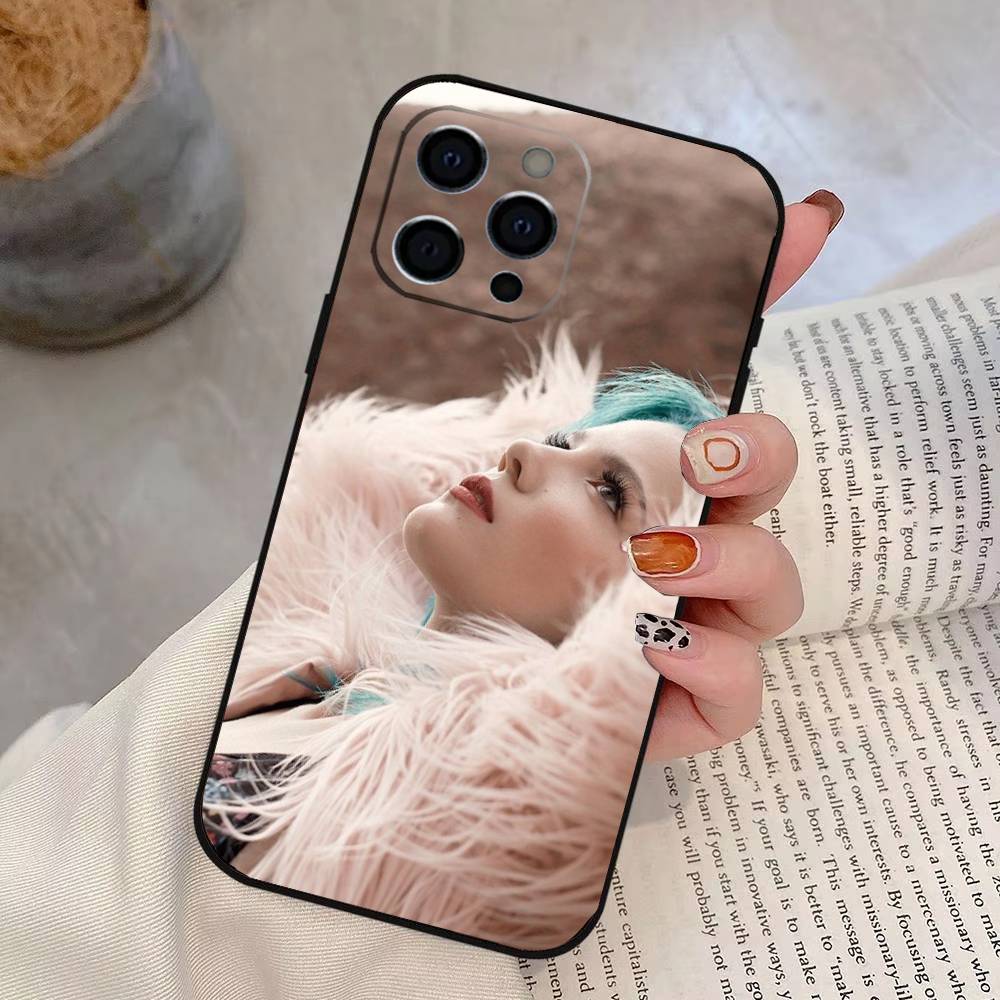Singer Halsey Phone Case For iPhone 17, 16,15,14,13,12,11 Plus,Pro Max, Others Soft Black Cover