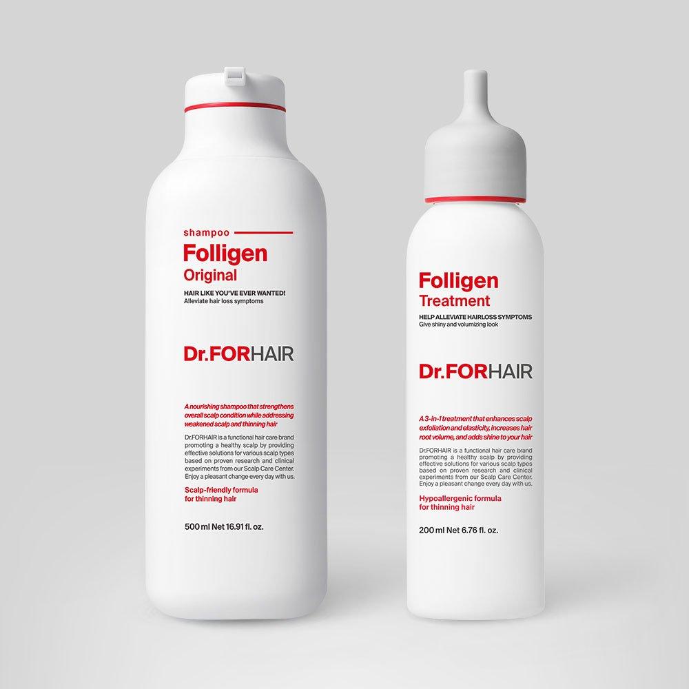 

[DR.FORHAIR] FOLIGEN SHAMPOO 500ml + FOLIGEN TREATMENT 200ml