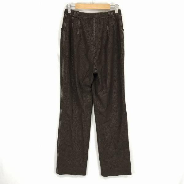 Itariya/Stretchbyxor/7/Dam S/Innersöm 68cm/Brun/Geometriskt Mönster/(BEGAGNAD)