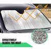 Windshield Sunshade - Foldable Reflective Sun Visor for Car - Protects Vehicle from Sun Heat and UV Rays, Keeps Interior Cool - Best Blocks Visor