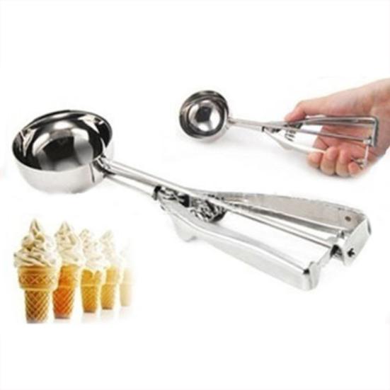 Naběračka Atraktivní Lesklá Nerezová Lžička na Zmrzlinu
