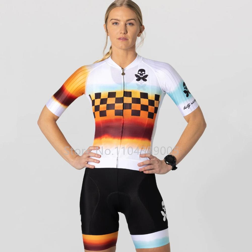Betty 2026 Summer Lady Short -sleeved Bib Shorts Latest Bicycle Cycling Set Cushion Cushion Maillot Ciclismo Mtb Uci Suit