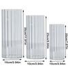 Ribbed Design Clear Flower Vase Large Size Unbreakable Plastic Flower Wake Up Vase Transparent Acrylic Cylinder Shape