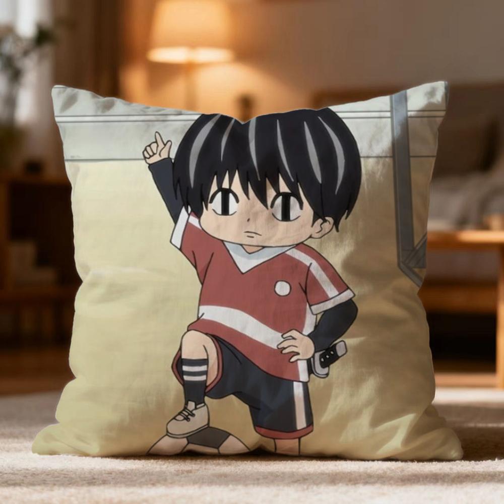 

Popular KKotaro Lives Aloneed Cushion Cover Soft Washable Pillow Case Multi-Scene for Couch Bed Travel Office Use 30cmx30cm