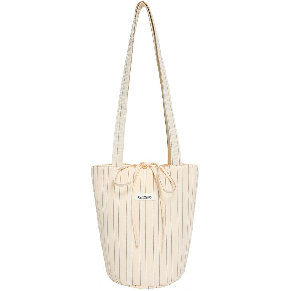 Korean-style Laid-back Cloth Bag Bucket Bag, Academic Artistic Single-shoulder Tote Bag