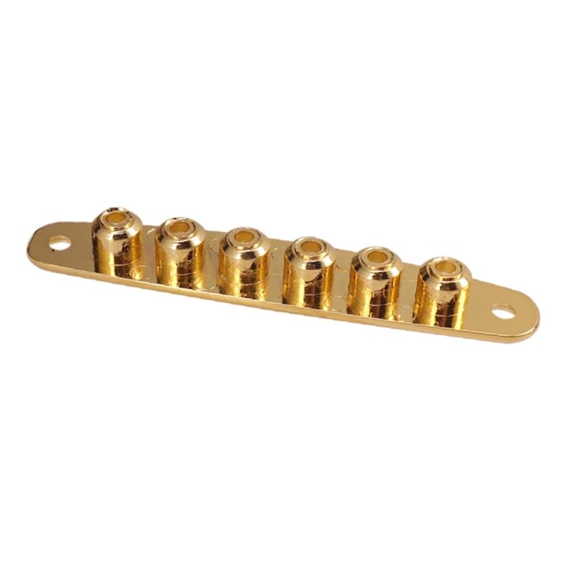 Zinc Alloy Guitar String Thru Body Plate Guitar Bridge String Thru Body Ferrules Bushing Plate String Through Plate