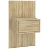 Headboard with Nightstands Sonoma Oak Wood Based Material