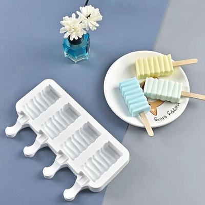 Summer 3 With 4 Ice Cream Simple Ice Making DIY Food Grade Silicone Popsicle Cheese Mold Wholesale