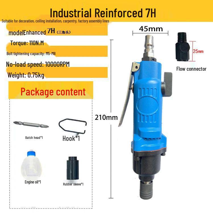 Industrial Pneumatic Screwdriver Air Tool for Woodworking & Decoration