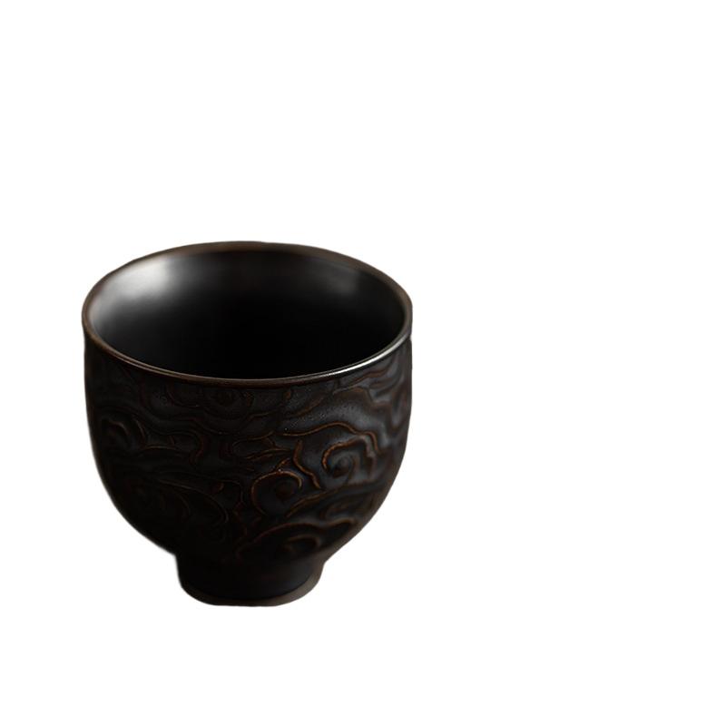 

Керамическая ретро мастер-чашка чашка для чая Кунг-фу личная чашка чайная чашка чайная комната чайная чашка бытовая противоожоговая чайная чашка 130ml