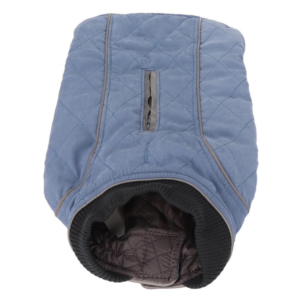 Dog Winter Vest Retro Thickening Warm Reflective Dog Cold Weather Jacket for Autumn Winter