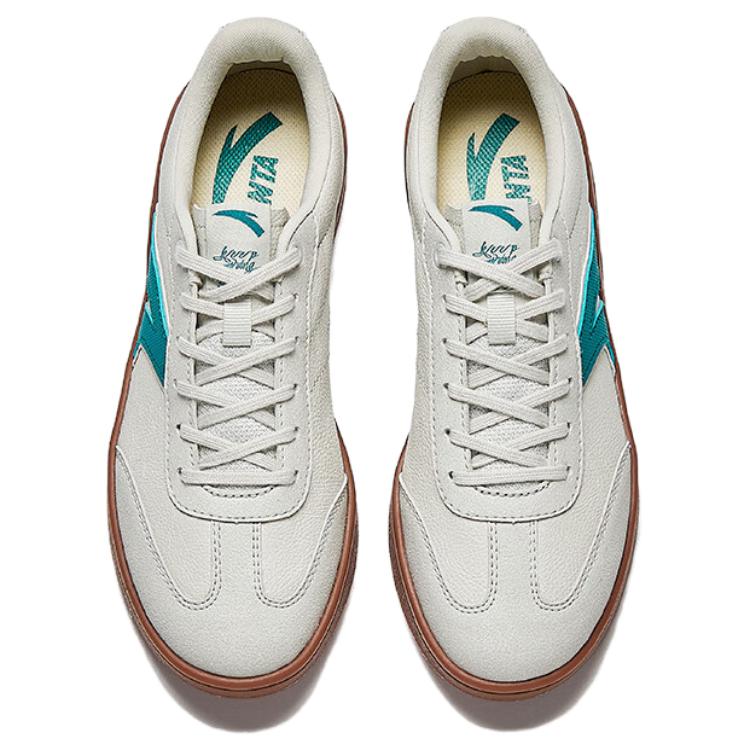 Anta Trendy Retro Ttlite Wear-Resistant Lightweight Low-Top Skate Shoes Women Sneakers Digital-Mist-Gray Spirit-Green 922538033-2