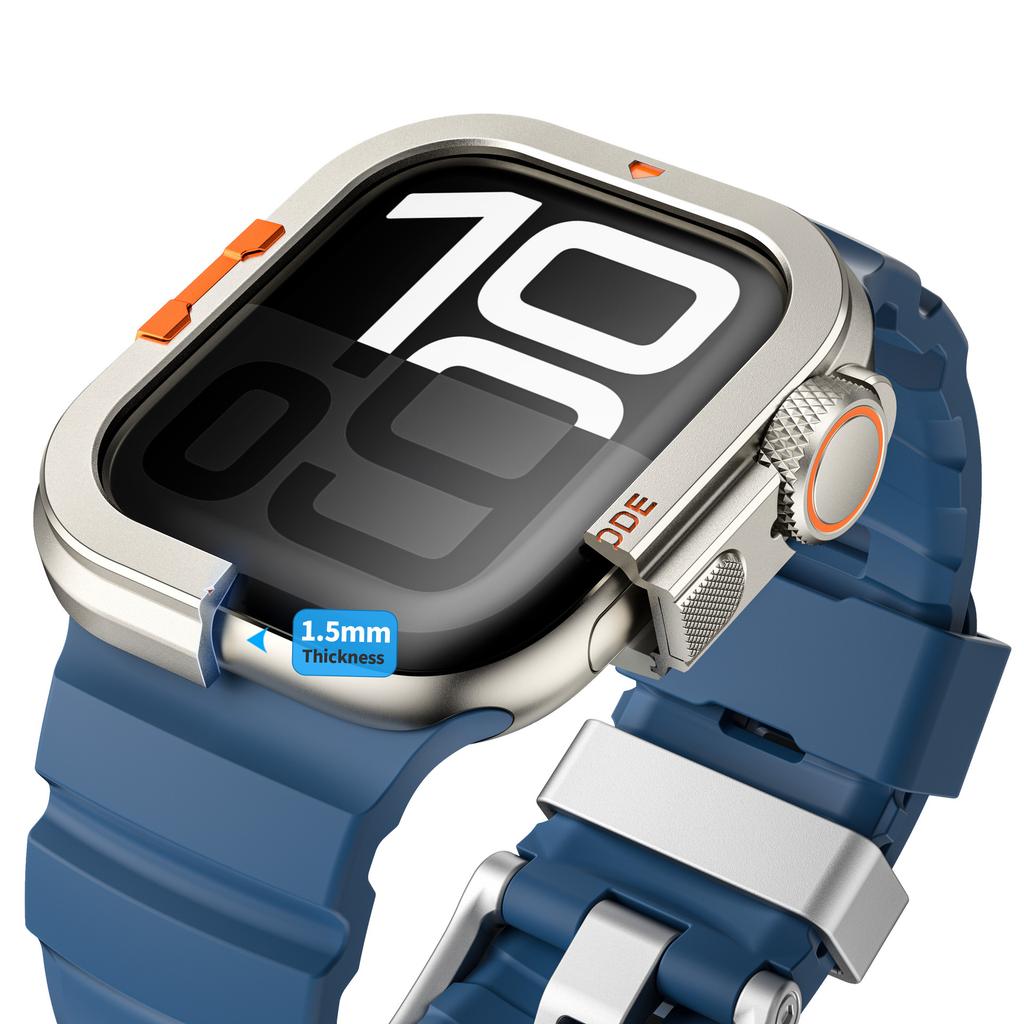 Boîtier Métal pour Apple Watch Ultra 3/2/1 49mm Série 11 10 9 8 7 6 5 4 46mm 45mm 44mm Protecteur en Alliage d'Aluminium Couvercle de Montre Cadre Bumper