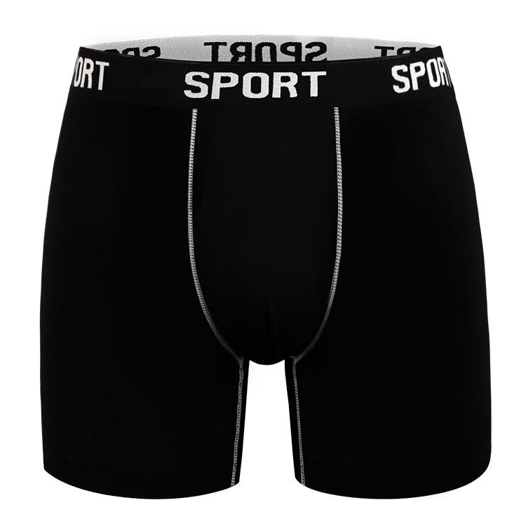 Men's Sports Fitness Body Sculpting Long Underwear 4-Corner Shorts