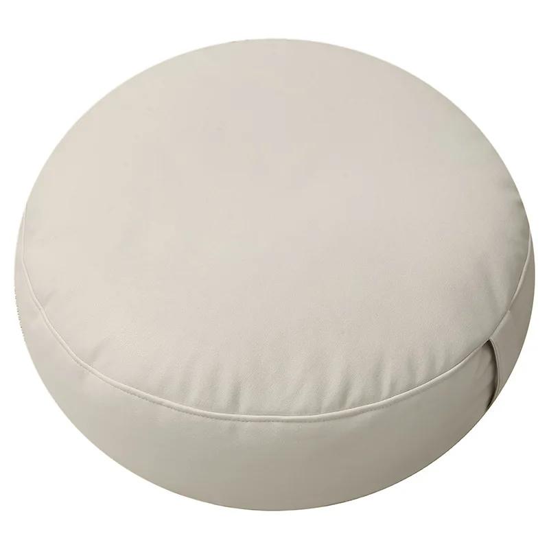 Faux Suede Ottoman Pouf Decorative Soft Foot Rest with Removable Cover Living Room Bedroom Dorm and Office Furniture