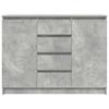 Sideboard with Drawers Concrete Grey 100.5 x 35 x 76 cm Engineered Wood