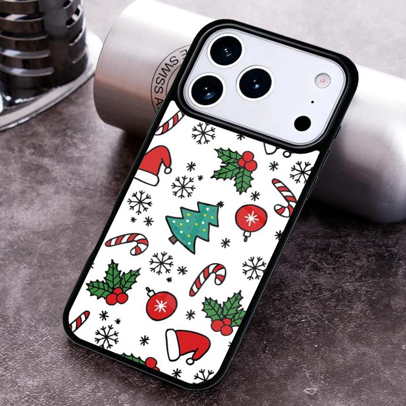 Christmas Cartoon New Year Phone Case For iPhone 17 16 15 14 13 12 11 Pro Max Plus 17Air Soft Silicone Cover