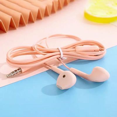 3,5-mm-Buchse Candy Color Macaron Kabelgebundenes In-Ear-Headset mit Mikrofon Musikanruf Student Business Einfaches kabelgebundenes Headset Unisex