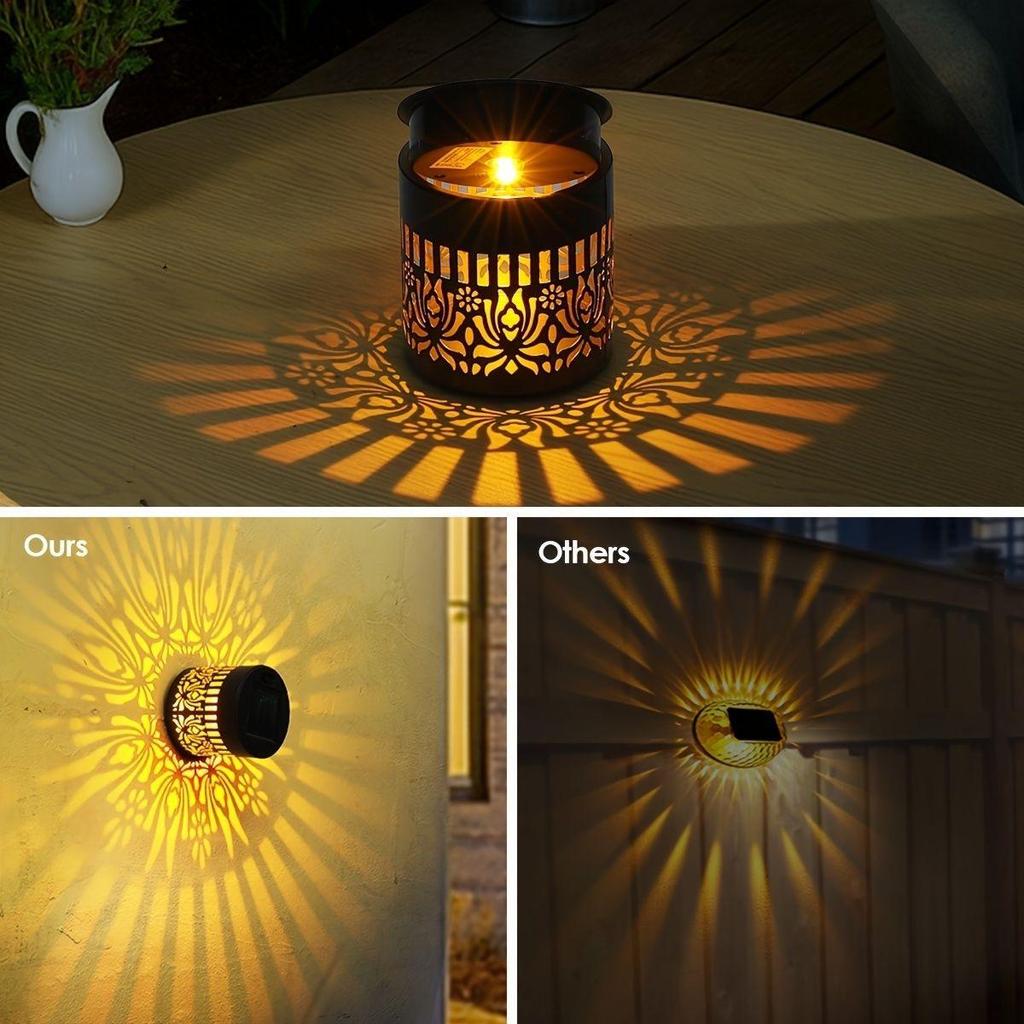 Solar Mandala Decorative Wall & Garden Lamp