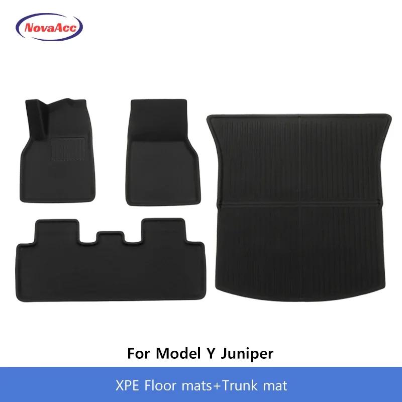 Car Floor Mats For Tesla Model Y Juniper 2025 XPE Trunk Liner Non - Slip Wear - Resistant Cushion All-Round Cargo Protective Pad