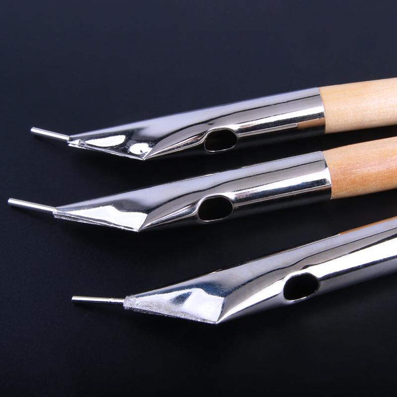 

Принадлежности для батика ручной работы: Набор «Сделай сам» из 3 предметов с деревянными и металлическими гончарными инструментами 3-piece set как