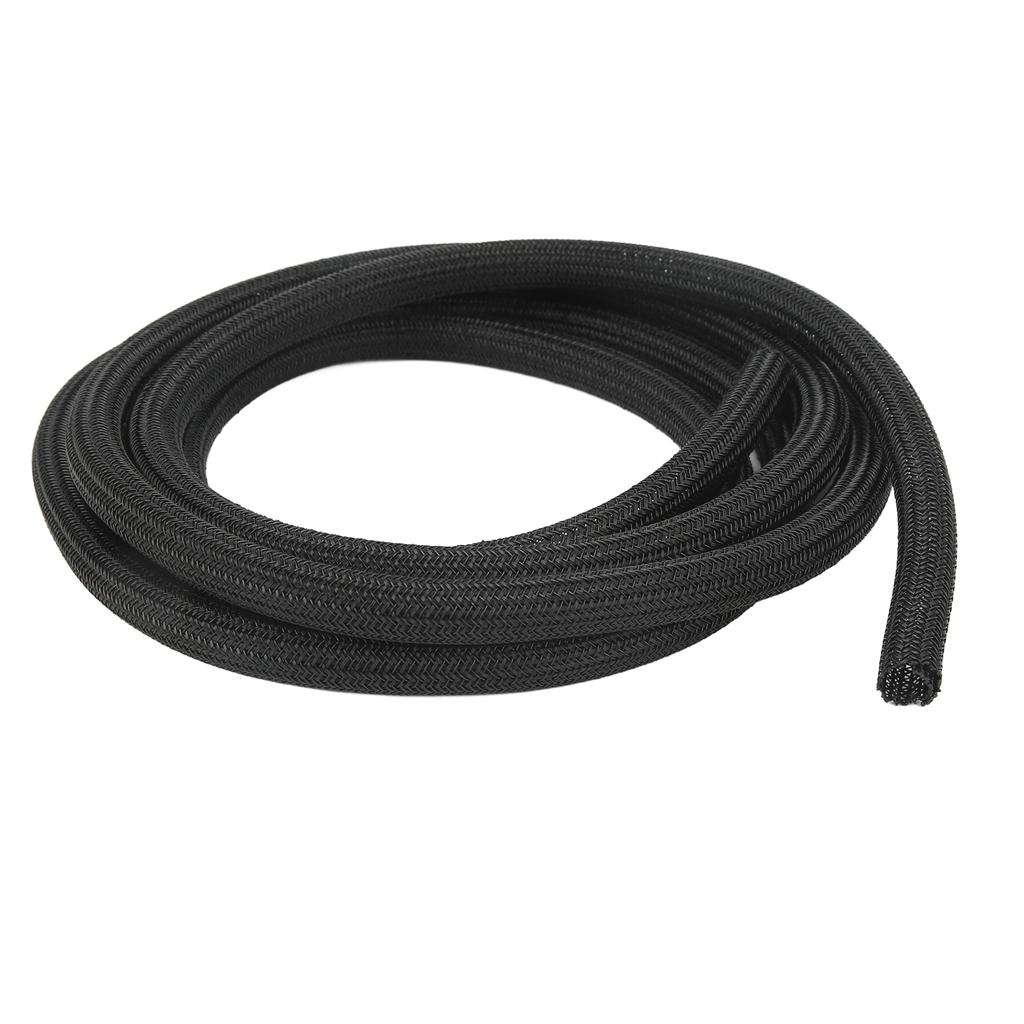 Cable Sleeve 1 2in Diameter Polyethylene Prevent Pets Chewing Black Cord Protector 3 Meter   10ft
