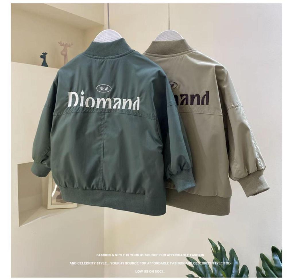 2025 Boys' Fashion Baseball Jacket - Spring/Autumn Thin Top for Kids
