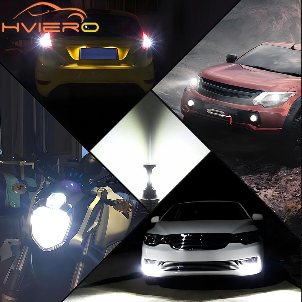 Signallampa 1156 Ba15s P21w Bau15s Py21w LED-lampor CSP 3570 SMD 1157 Bay15d P21/5w Bil Blinkers Bromslampa DC 12v