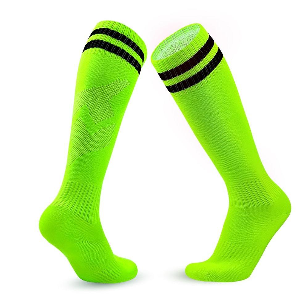 Loogdeel Kids Youth Adult Soccer Socks Stripe Knee High Softball Baseball Sports Socks Breathable Football Socks for Men Women