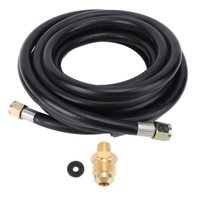 High Pressure Gas Line Hose QCC1 20ft 38in Female To 18in MNPT RV Gas Line for Grill Fire Pit