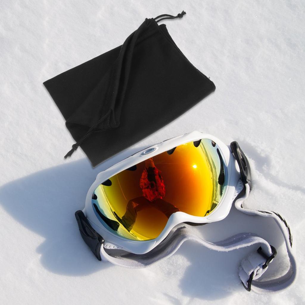 10 Pcs Ski Goggle Drawstring Pocket Mask Carrying Pouch Glasses Case Sunglasses Flannel Bag Man Snowboard