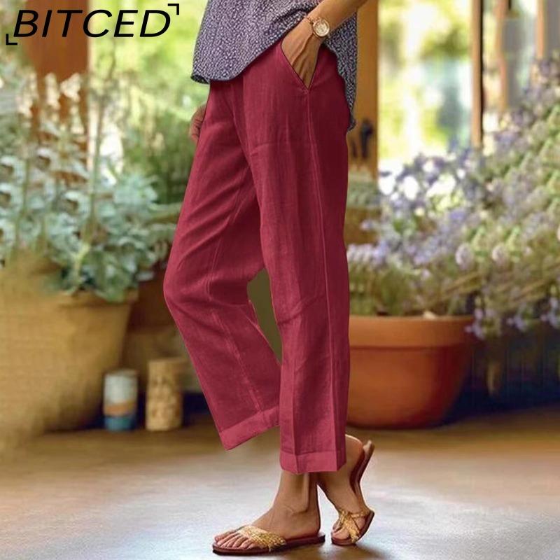 BITCED Damemote Uformelle bukser og capris i ensfarge