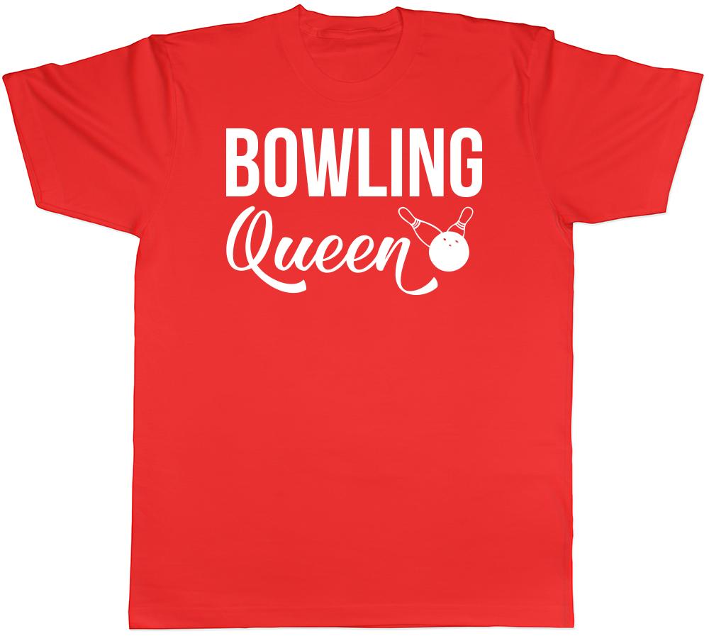 Bowling Queen Unisexs Ladies TShirt Tee S