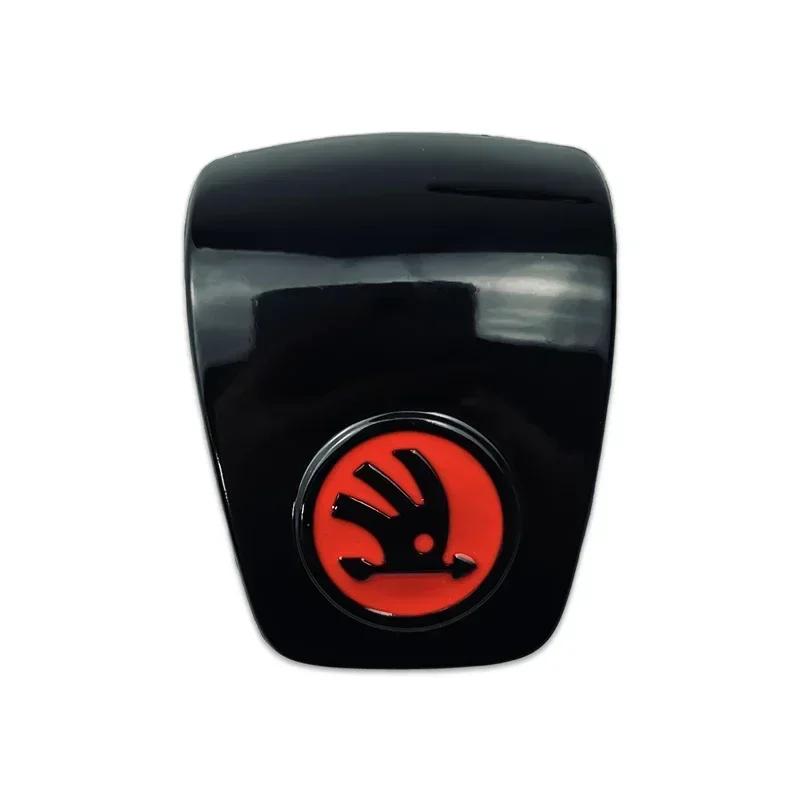 AAAAL1 Car Gear Knob Cap for Skoda Kodiaq Karoq 2 A7 Tour RS Superb Octavia Yeti Fabia Rapid Shift Lever Head Cover Emblem Accessories