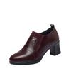 Soft leather shoes spring and autumn new leather shoes deep mouth single shoes comfortable