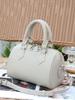 Genuine Leather Women's Boston Bowling Bag - High-Grade Feel, Large Capacity Handbag