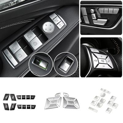 Auto Tür Sitz Speicher Einstellen Fenster Lift Lenkrad Taste Schalter Trim Abdeckung Für Benz ABCE CLA GLA ML GL GLK GLE GLS