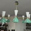 8 Arms 16 Lights Stilnovo Style Brass Sputnik Chandelier - Italian Light - Mode