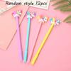 12Pcs 0.5mm Glowing Sign Pens for Adorable Cartoon Animal Design Smooth Writing Stationery for Students Vibrant Colors and Chic Back To School Season