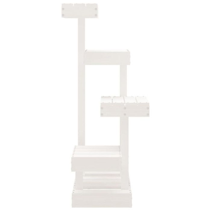 VidaXL Arbre à chat Blanc 45,5x49x103 cm Bois de pin massif 824649